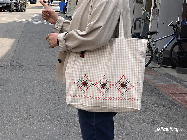 에코백 자수